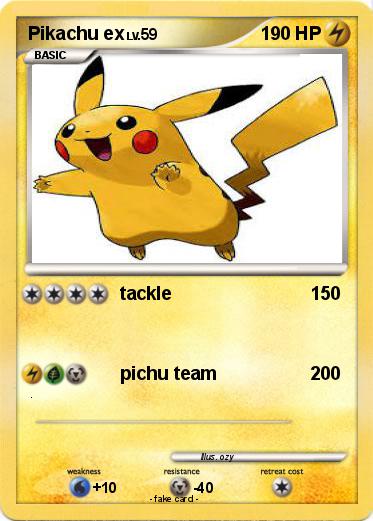 Pokemon Pikachu ex