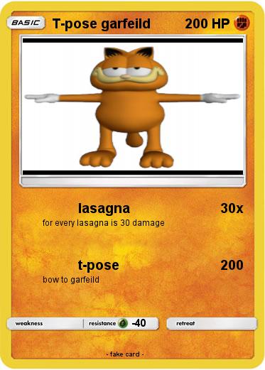 Pokemon T-pose garfeild