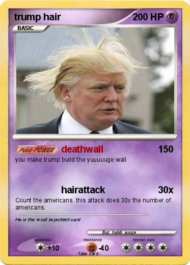 Pokemon trump hair