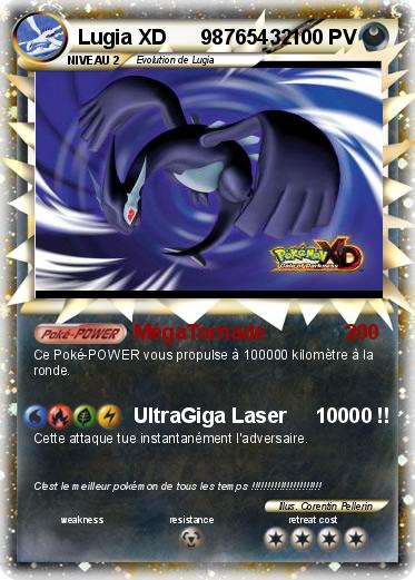 Pokemon Lugia XD      98765432