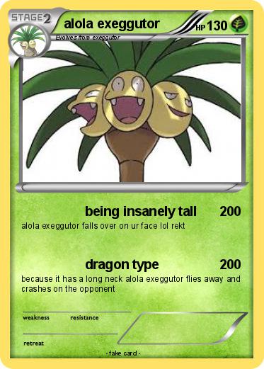 Pokemon alola exeggutor