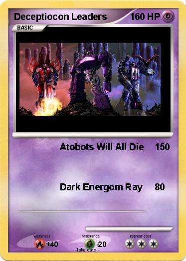 Pokemon Deceptiocon Leaders