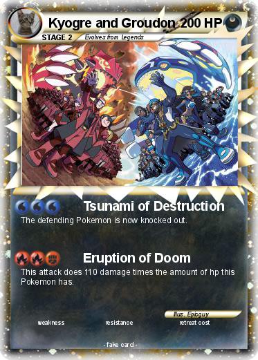 Pokemon Kyogre and Groudon