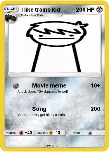 Pokemon I like trains kid
