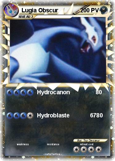 Pokemon Lugia Obscur