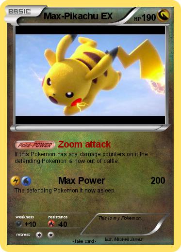 Pokemon Max-Pikachu EX