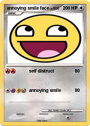 Pokemon annoying smile face