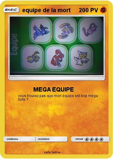 Pokemon equipe de la mort
