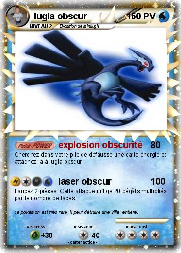 Pokemon lugia obscur