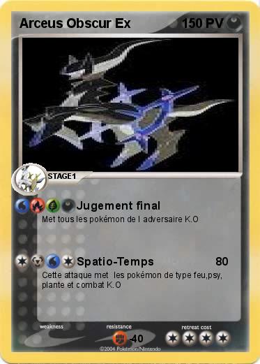 Pokemon Arceus Obscur Ex