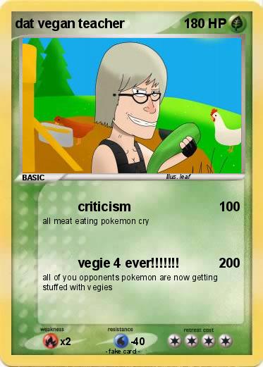 Pokemon dat vegan teacher