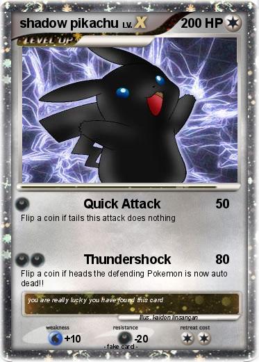Pokemon shadow pikachu