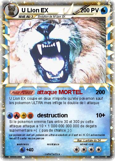 Pokemon U Lion EX