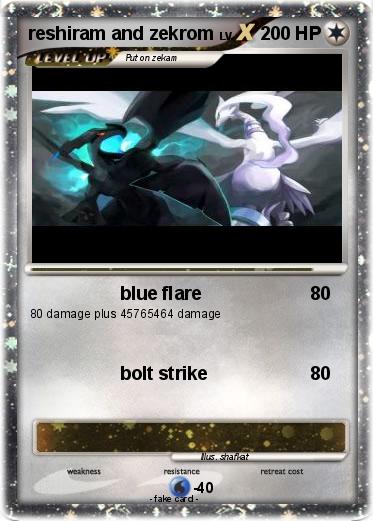 Pokemon reshiram and zekrom