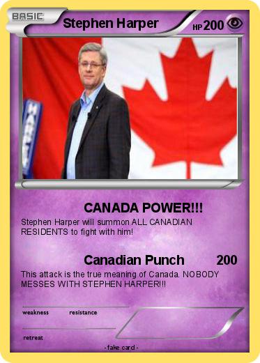 Pokemon Stephen Harper