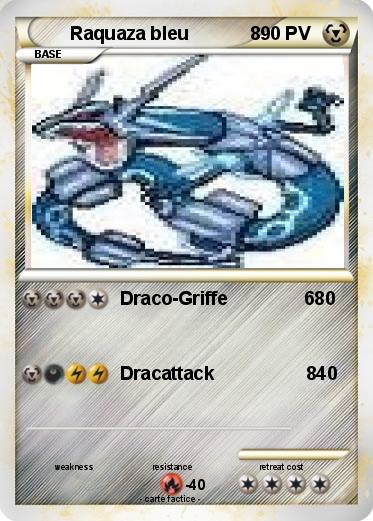 Pokemon Raquaza bleu            8