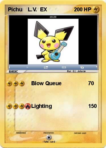 Pokemon Pichu    L.V.  EX