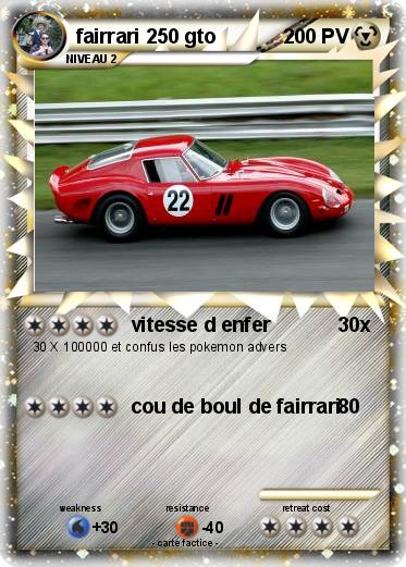 Pokemon fairrari 250 gto