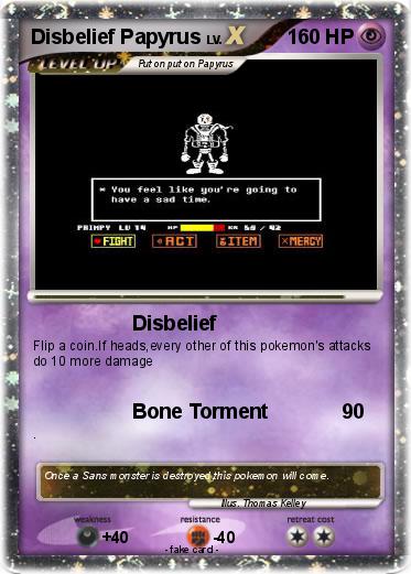 Pokemon Disbelief Papyrus