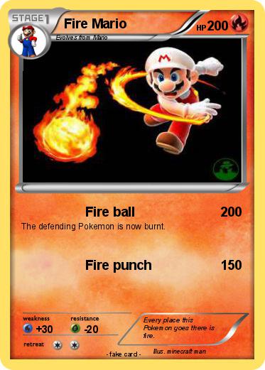 Pokemon Fire Mario
