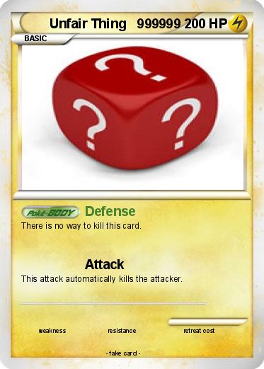 Pokemon Unfair Thing   999999
