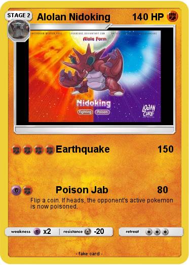 Pokemon Alolan Nidoking