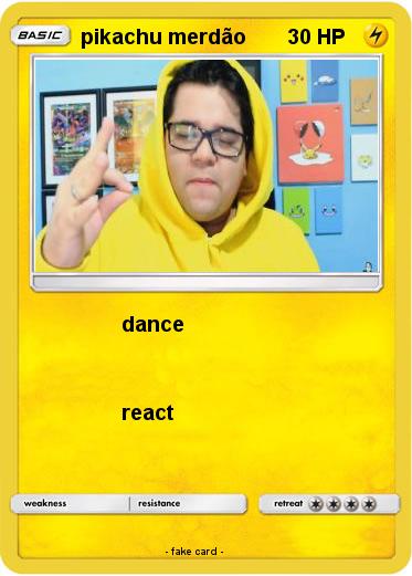 Pokemon pikachu merdão