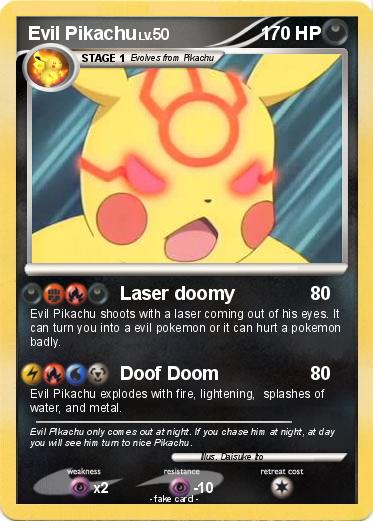 Pokemon Evil Pikachu