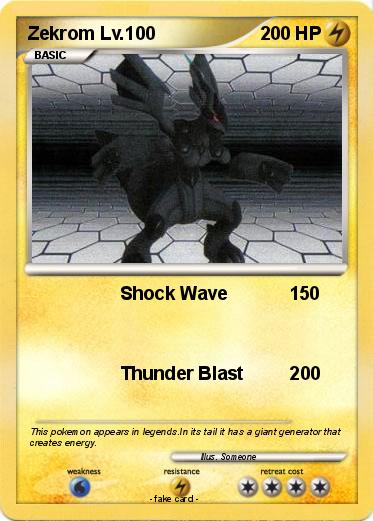 Pokemon Zekrom Lv.100