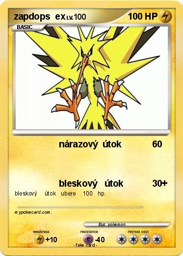 Pokemon zapdops  ex