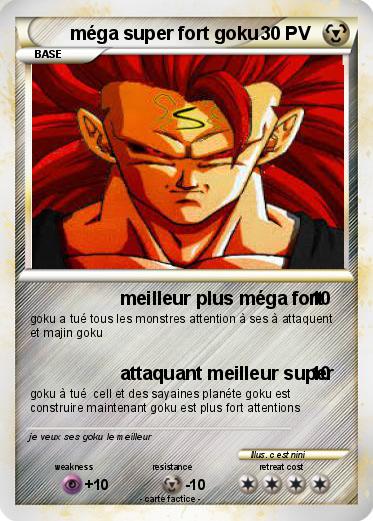 Pokemon méga super fort goku