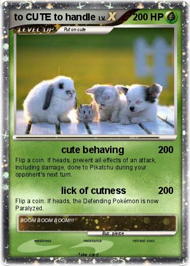 Pokemon to CUTE to handle