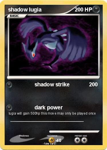 Pokemon shadow lugia