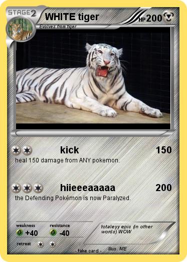 Pokemon WHITE tiger