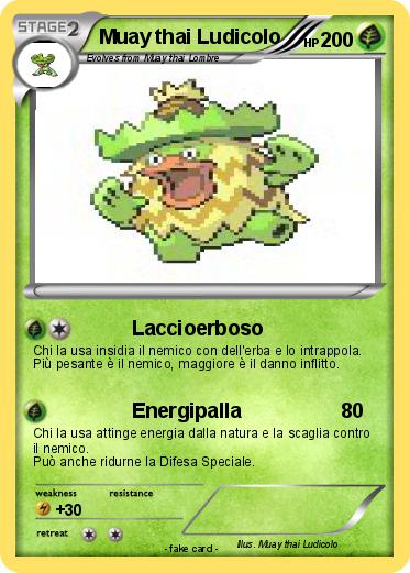 Pokemon Muay thai Ludicolo