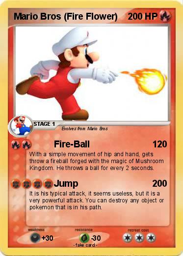 Pokemon Mario Bros (Fire Flower)