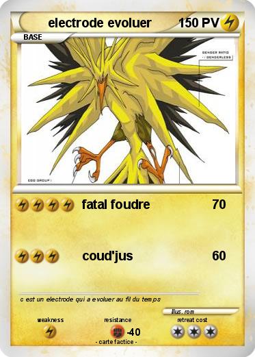 Pokemon electrode evoluer