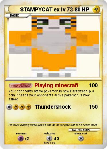Pokemon STAMPYCAT ex lv 73
