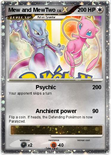 Pokemon Mew and MewTwo