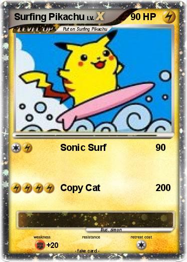 Pokemon Surfing Pikachu