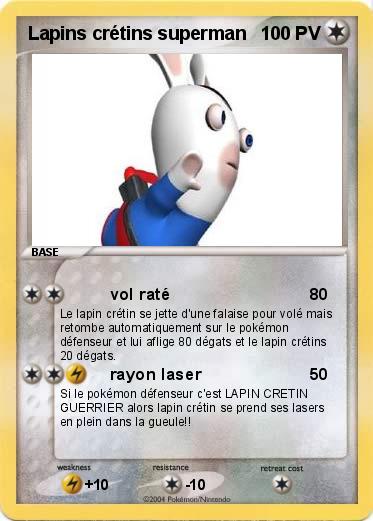 Pokemon Lapins crétins superman