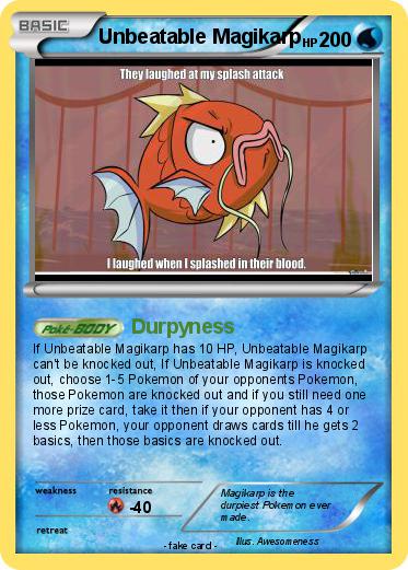 Pokemon Unbeatable Magikarp