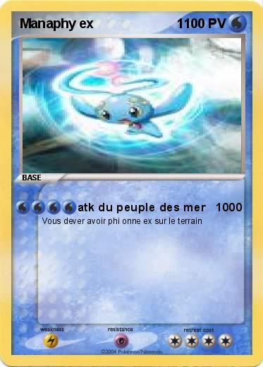 Pokemon Manaphy ex                       1