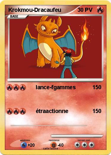Pokemon Krokmou-Dracaufeu