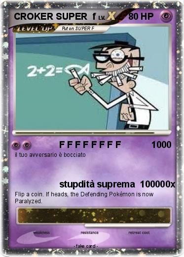 Pokemon CROKER SUPER  f