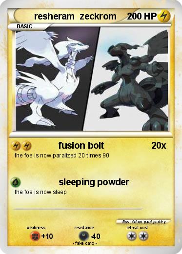 Pokemon resheram  zeckrom