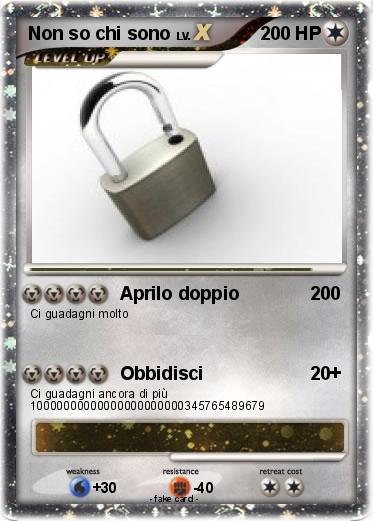 Pokemon Non so chi sono