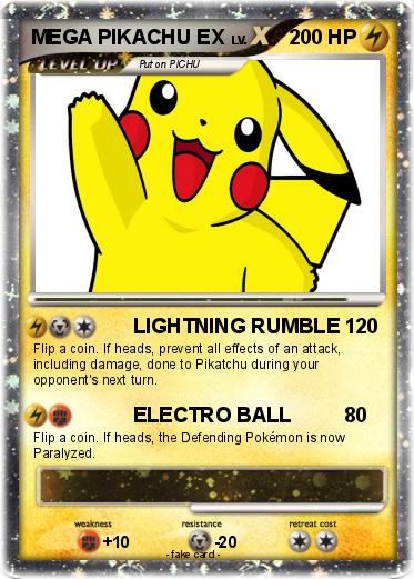 Pokemon MEGA PIKACHU EX