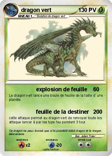 Pokemon dragon vert