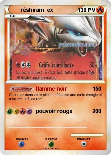 Pokemon réshiram  ex